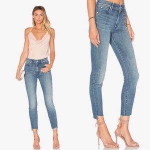 Mother Stunner Zip Ankle Step Fray Good Girls Do Skinny Jean Pants Size 25